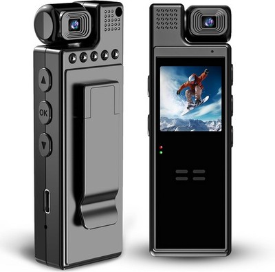 HD 1080P Mini Körperkamera Mini Body Camera 180° drehbares Objektiv