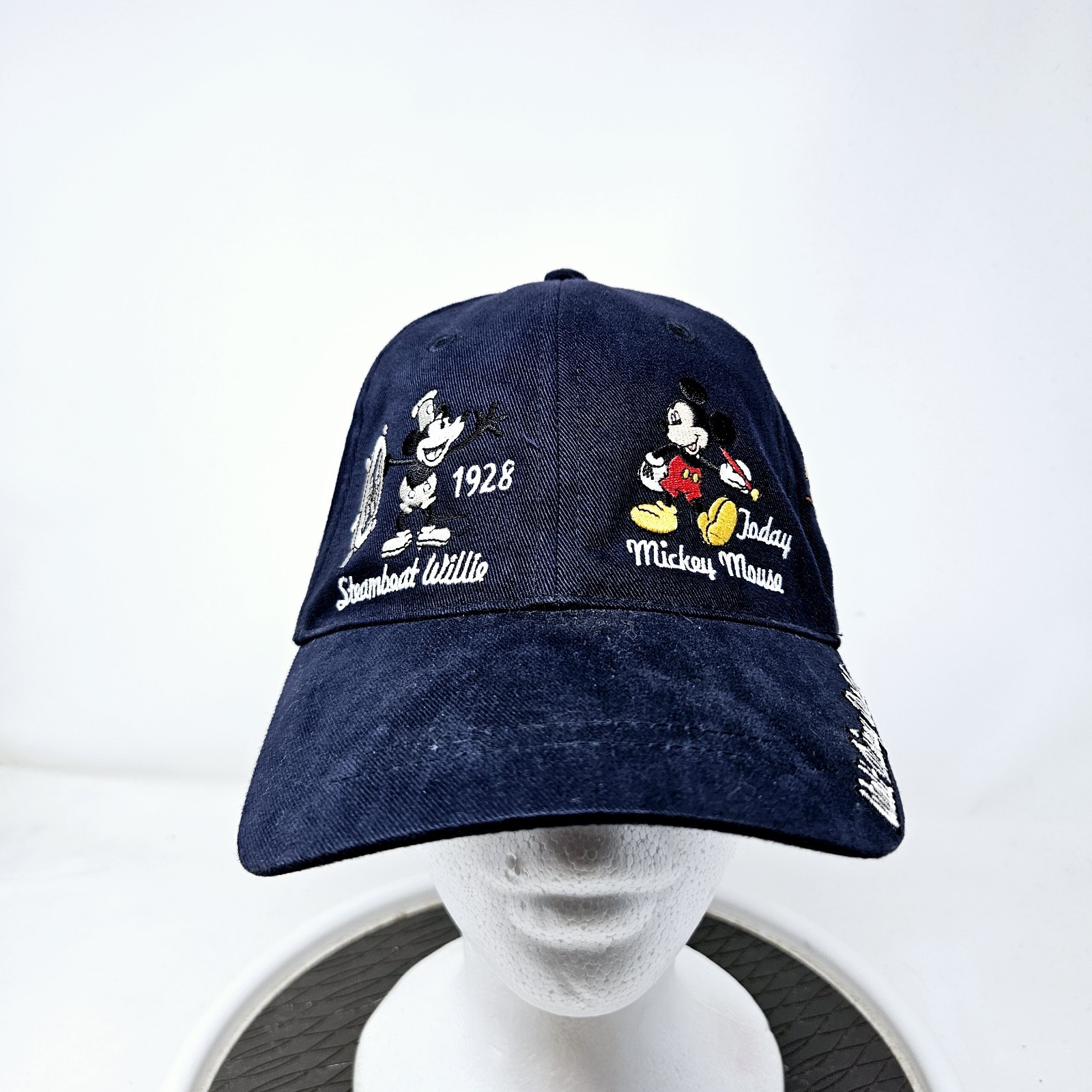 Disney World Mickey Mouse Through The Years Embroidered Cap For Adults