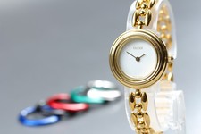 [Near MINT] GUCCI 11/12.2 Change Bezel 6 Colors Quartz Woman's Watch From JAPAN