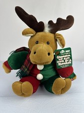 DanDee Plush Sings Original Grandma got run over by a Reindeer by Dr. Elmo 16"