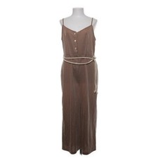 Primark, Jumpsuit, Größe: 44, Braun/Weiß, Elasthan/Polyester/Viskose, Damen #06f