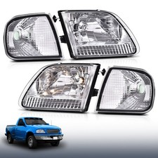 Headlights For 1997 1998 1999 2000 2001 2002 2003 Ford F-150 With Signal Lights Headlights For 1997 1998 1999 2000 2001 2002 2003 Ford F-150 With Signal Lights