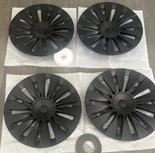 GF  NEU Tesla Model Y Radkappen  19 Zoll Gemini Schwarz 4stk TOP  Mega Flex Logo