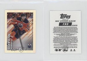 2022-23 Topps Chrome NHL Sticker Collection Refractor /99 Connor McDavid #193