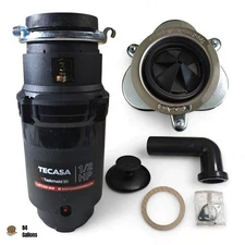 TECASA Taskmaid 50 - 1/2 HP Food Waste Garbage Disposal ‎TGSS50NG - US Plug