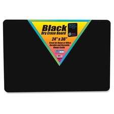 Flipside FLP40088 Black Dry Erase Board 24x36 in Rectangle