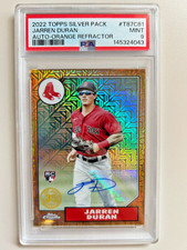 2022 Topps Series 1 - 1987 Topps Silver Pack Orange Jarren Duran Auto /25 PSA 9