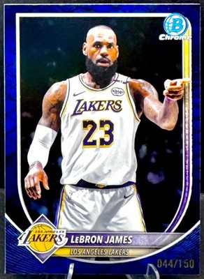 2025-26 Bowman Chrome LeBron James /150 BLUE Reptilian #BCV-121 Lakers