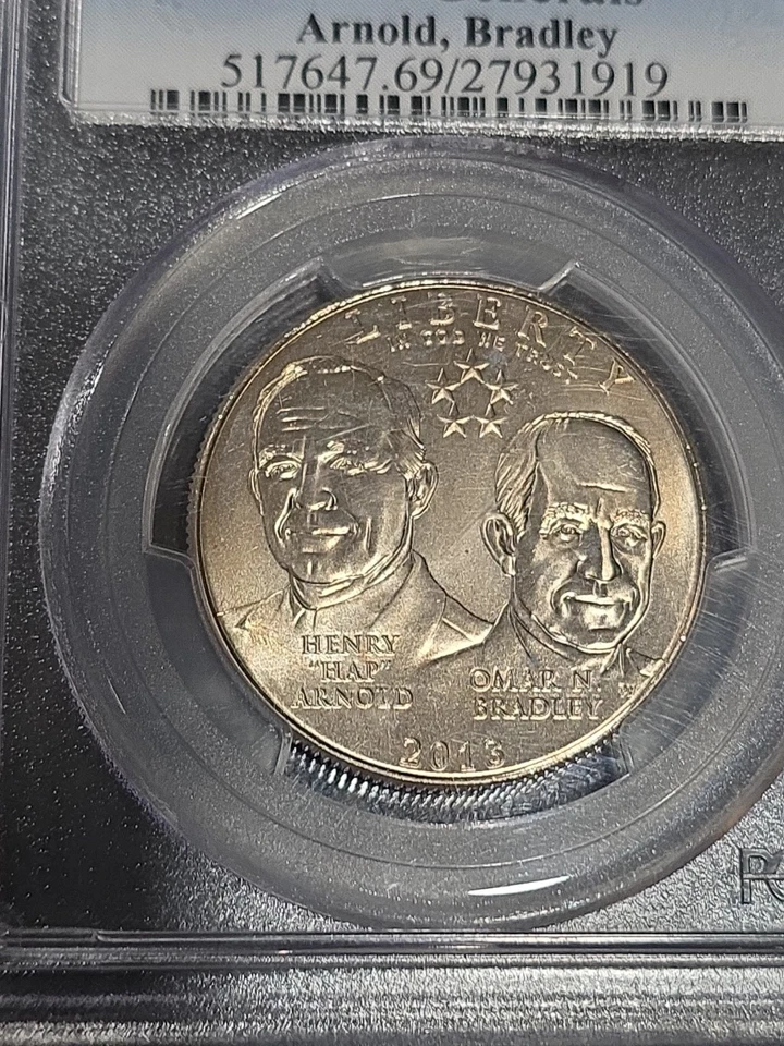 2013-D 5-Star Generals Commemorative Half MS69 PCGS Mint State 69 - Image 2 of 4