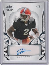DJ LAGWAY 2024 LEAF TRINITY FOOTBALL AUTO # 4/5 SSP FLORIDA GATORS