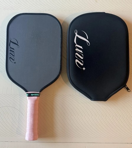 Luzz Pro 4 Darkness Inferno 16mm Pickleball Paddle W/ Paddle Cover