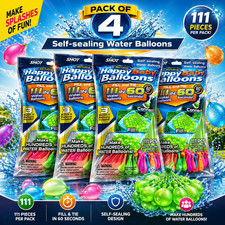 4 Packs x 111 Self Sealing Water Balloons Outdoor Play Party Fun 444 | SAME DAY