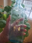 Vintage Scott's Emulsion Cod Liver Oil With Lime and Soda Bottle Aqua Blue Glass — photo 5