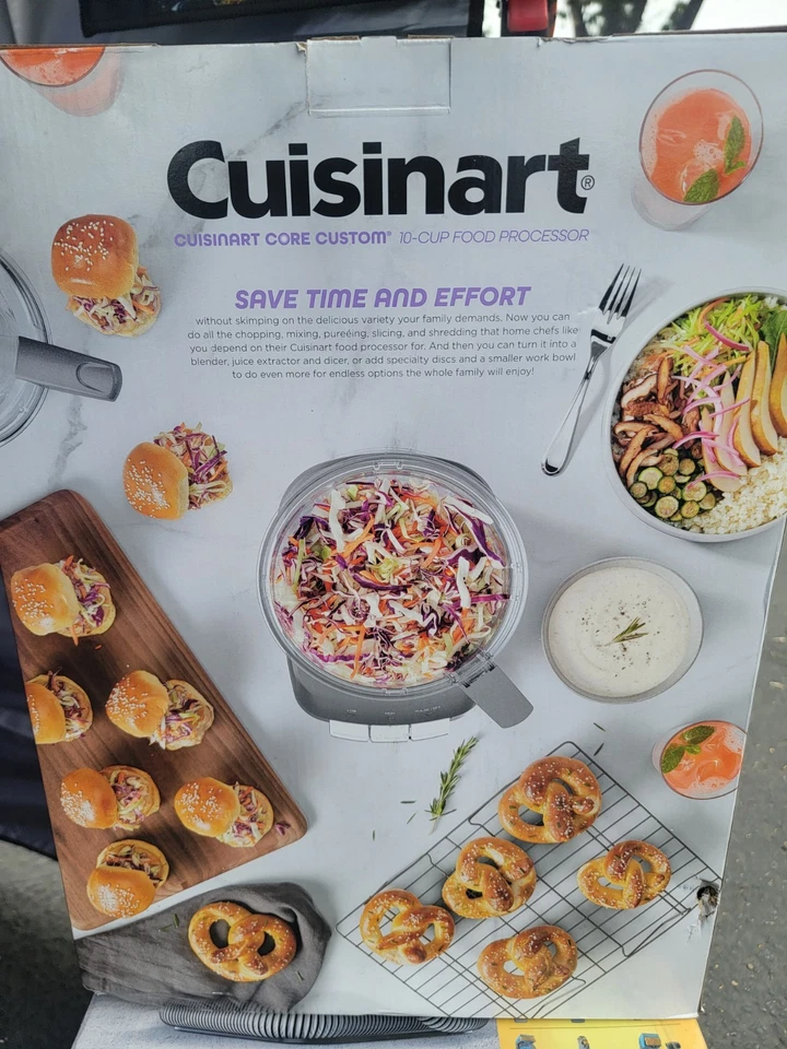 Cuisinart FP-110 Core Custom 10-Cup Food Processor Anchor Gray - Image 2 of 3