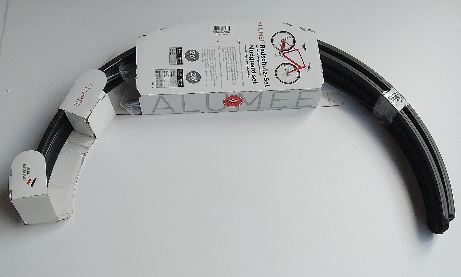 Hebie Alumee Schutzblech-Gepäckträgersystem Set VR + HR 62 mm / 28""