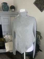 Vintage Polo Ralph Lauren Gray Turtleneck Ribbed Sweater