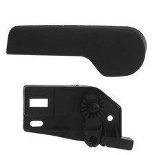 1 Set Car Hood Latch Release Handle and Bracket - Black Plastic Engine Hood