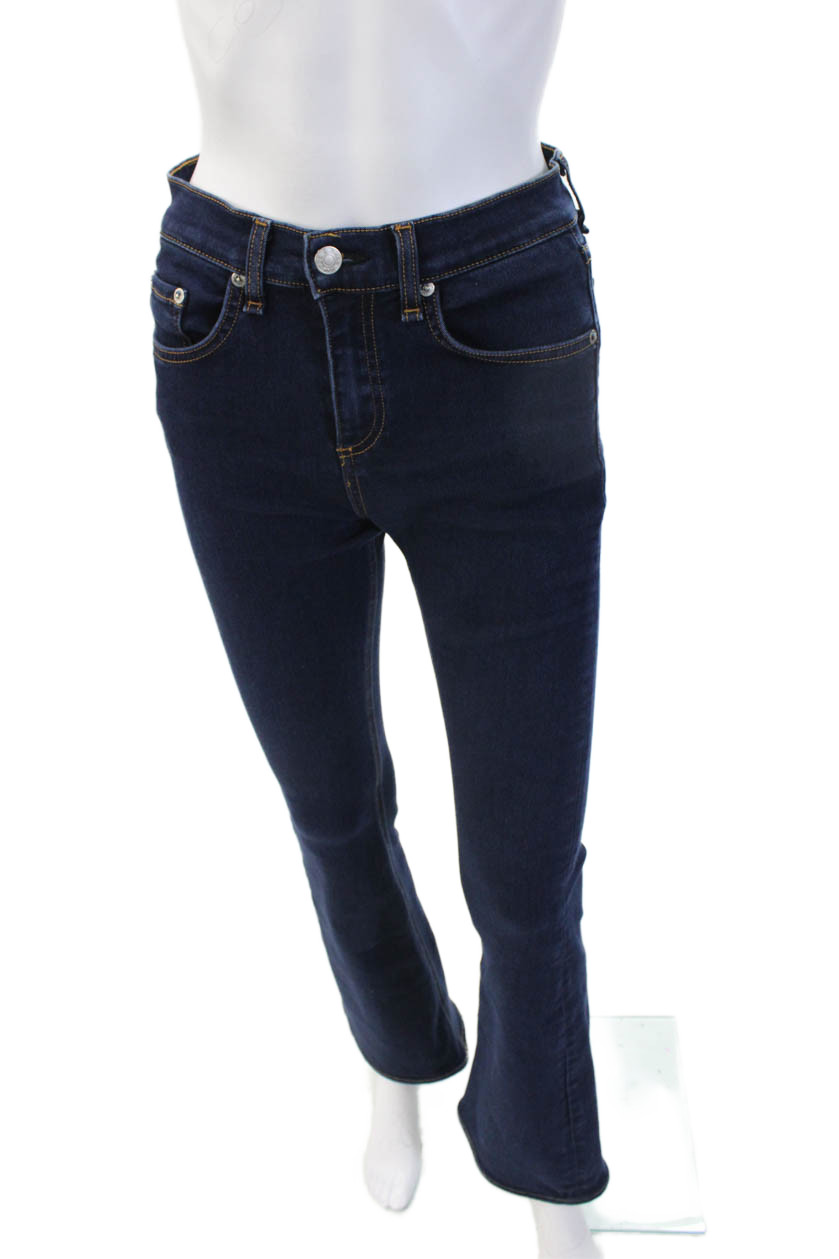 Rag & Bone Jean Womens Dark Blue Denim Bootcut Flared Jeans Size 26Free Shipping in US $100+ Orders | $6.95 Orders Below