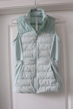 Lululemon Down For It All Vest Mint Green Size 8