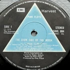 PINK FLOYD Dark Side Of Moon 1ST UK PRESS Solid Blue Triangle SIGNED Autographed
