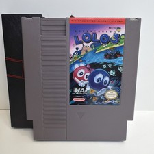 Adventures of Lolo 3 Nintendo NES +Dustcover Tested Authentic CLEAN