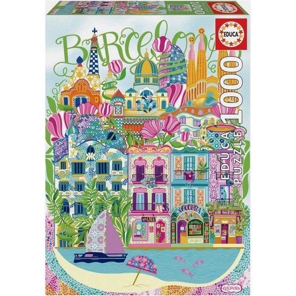 Educa Borras Barcelona-Puzzle Mit 1000 Teilen CAR-PINTOS-image