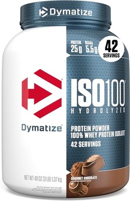 Dymatize ISO100 Whey Protein   Chocolate, 3 lb (42 Servings)