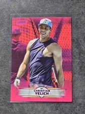 2025 Topps Stadium Club Baseball #171 Christian Yelich - Pink
