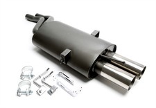 TA Technix Sportendschalldämpfer 2x76mm passend für BMW 3er E46 Limo Coupe Eint.