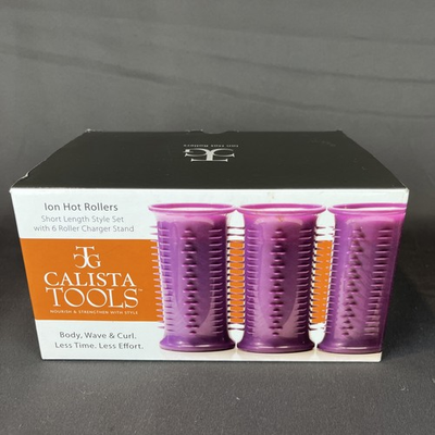 #ad #ad Calista Tools Ion Hot Heating Rollers Short Style Set Add Body Wave Curl To Hair $40.00
