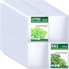 30 Pack 120 Pockets Packet Binder Sleeves, Slot Size 3.5"x 5"