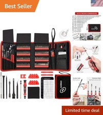 Ergonomic 142-Piece Precision Screwdriver Kit with Chrome Vanadium Steel