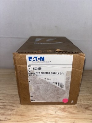 Eaton ED3125, 125 Amp, 3 Pole , 240VAC 65KA,  Main Breaker