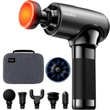 Massage Gun Deep Tissue with Heat Head, Handheld Muscle Back Massager with Ca...