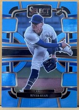 2024 Panini Select River Ryan Light Blue Prizm RC Los Angeles Dodgers 084/199