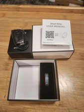 Smart Ring Fitness Tracker Rate Monitor Sleep Recorder GOLD/BLUE Size 9