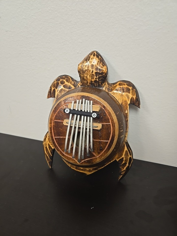 Hand Crafted Kalimbas Wooden Turtle Thumb Piano