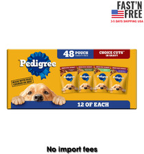 Pedigree Choice Cuts In Gravy Dog Food Variety Pack, 3.5 oz Pouches, 48-Count
