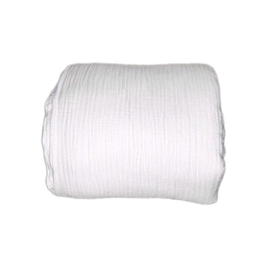 Quince 100% Cotton Airy Gauze King/Cali King Duvet Cover Set! White(2940) - Image 2 of 4