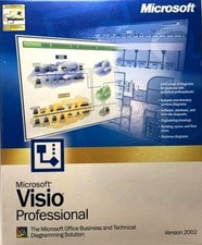 Microsoft Visio Professional 2002 Edition w/ 5 Keys  Licenses for 5 PCs