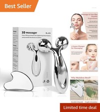 Ultimate Face Sculpting Tool: Stainless Steel Gua Sha Roller for Relaxation