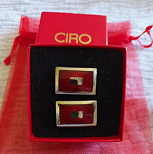 Cufflinks Red In A Box