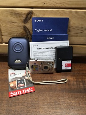 Sony Cyber-Shot DSC-W55 7.2MP Digital Camera 3x Optical Zoom Charger 16gb Tested