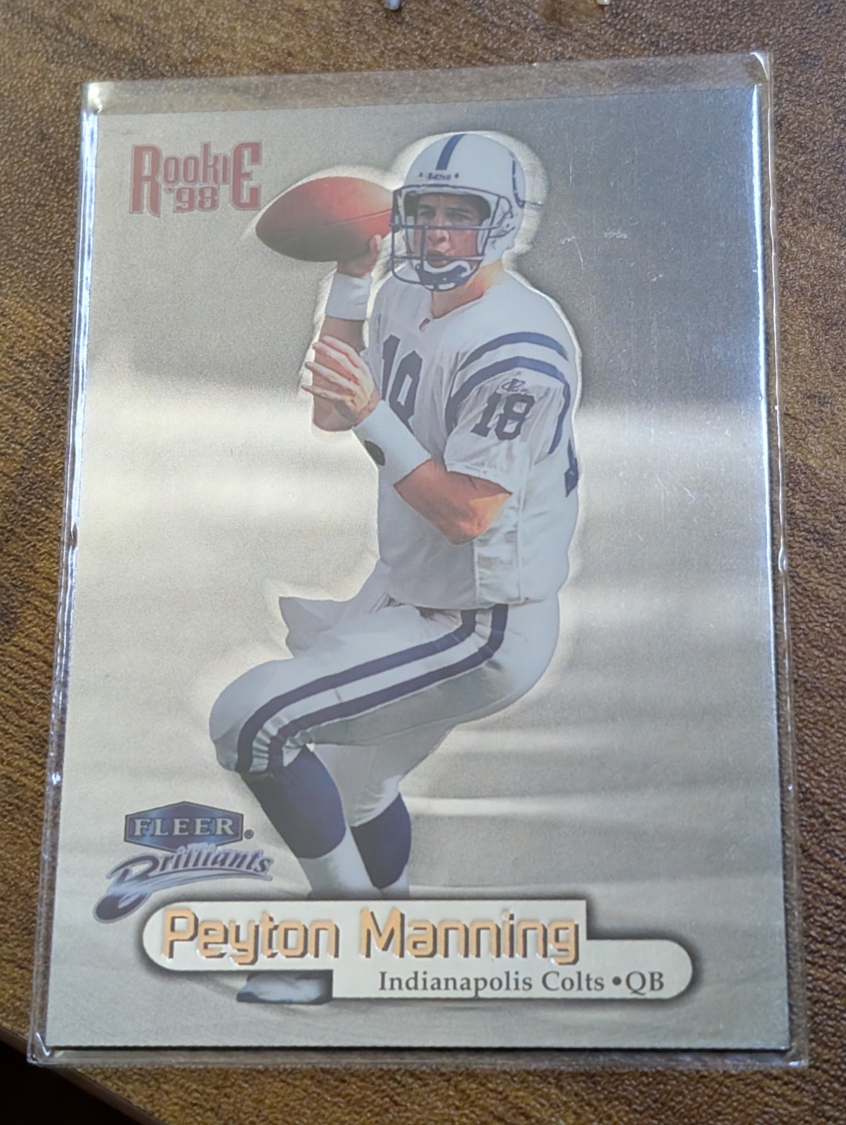 1998 Fleer Brilliants - Peyton Manning #120 (RC) - Indianapolis Colts HOF