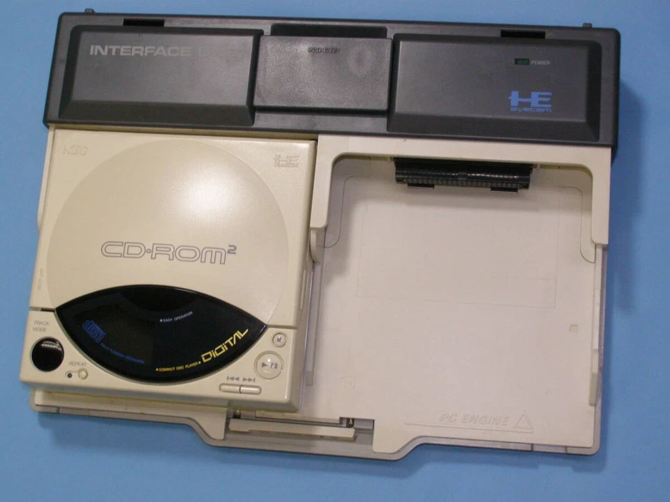 PC Engine CD ROM System Console Interface Unit IFU-30A NTSC-J Gray NEC USED - Image 4 of 4