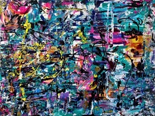 Glory of the Coming Sunrise - Original Acrylic Painting on Stretched Canvas