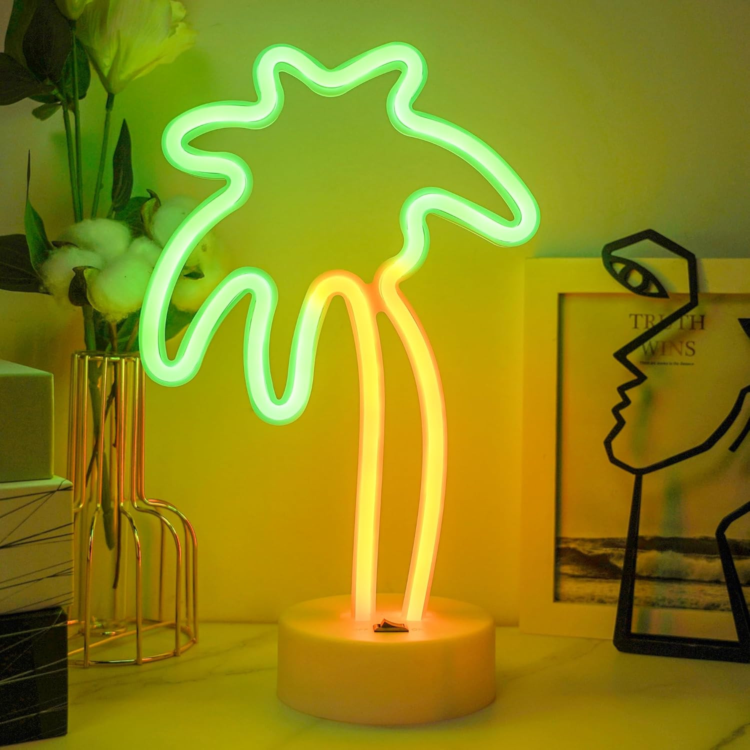 Luce Neon Palma per Feste Tropicali: Decorazione LED USB per Party