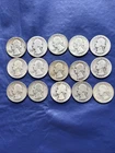 15 1934 P And 1935 P Washington Quarters 90% Silver