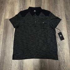 NWT Rock Republic Polo Shirt Men's XL Zipper Front 1/4 Button Up Short Sleeve