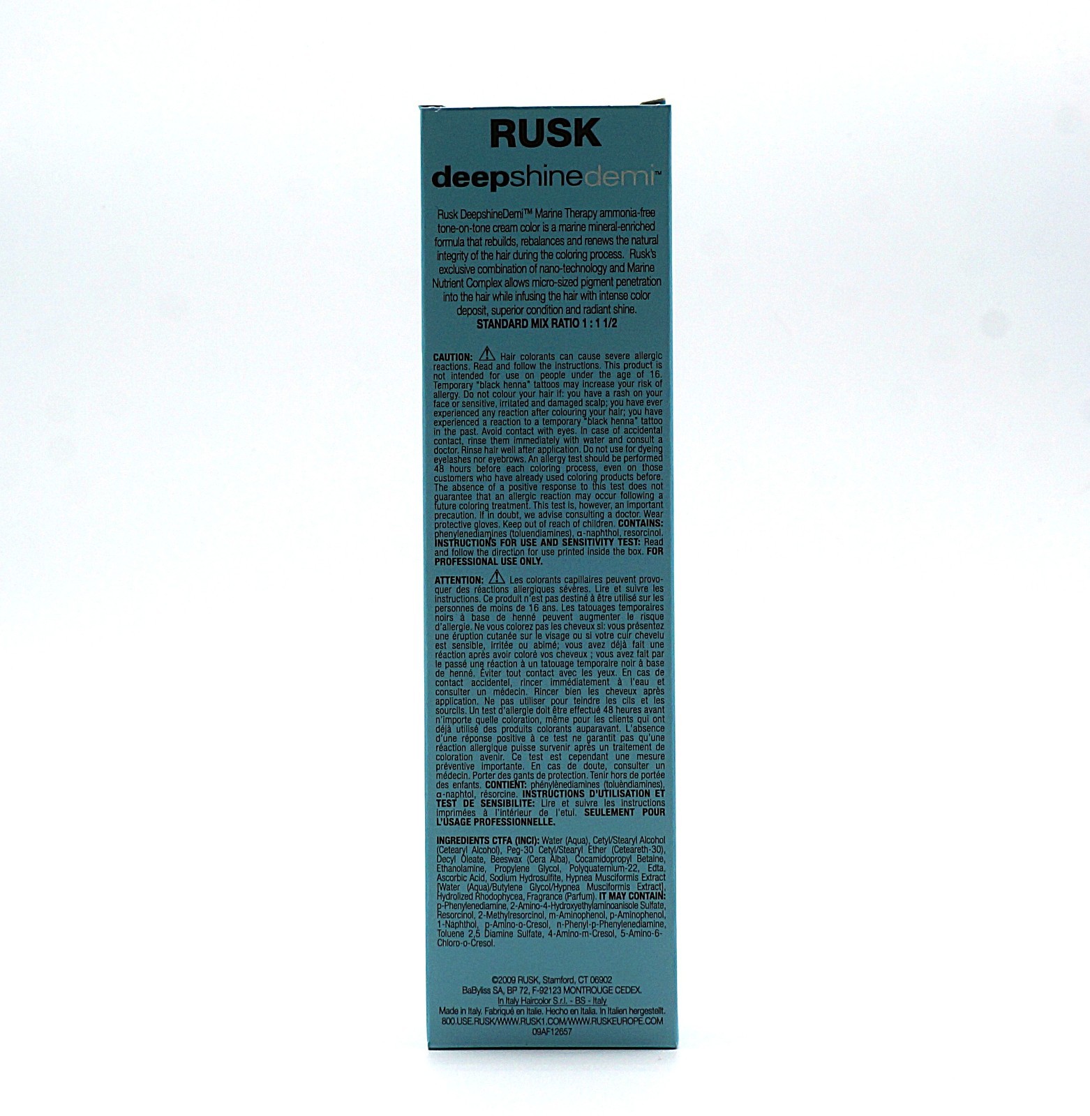 RUSK Red 5.6R Deepshine Demi 100ml Hair Color NEW
